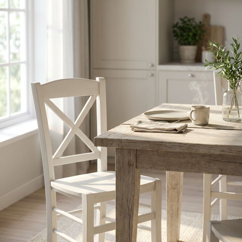 MIRABELLE - sedia croce in legno massello