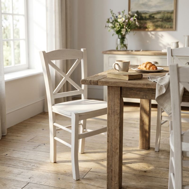 MIRABELLE - sedia croce in legno massello