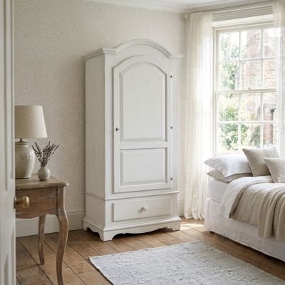 CHRISTIAN - armadio 1 anta in legno massellox196