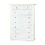 KELLEY - cassettiera in legno massello cm 87 x 45 x 127 h