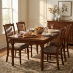 DYLAN - tavolo da pranzo allungabile in legno massello con gamba tornita cm 85 X 160/200/240