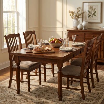 DYLAN - tavolo da pranzo allungabile in legno massello con gamba tornita cm 85 X 160/200/240