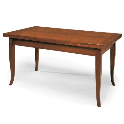 DONNY - tavolo da pranzo allungabile in legno massello cm 85 X 130/170/210