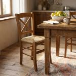 HALLIE - sedia croce in legno massello