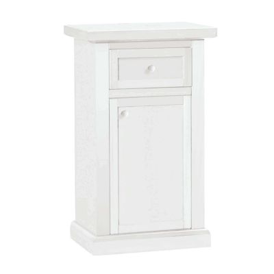 KALEB - mobile portatelefono in legno massello cm 46 x 31 x 76 h