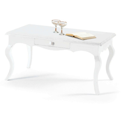 DOUGLAS - tavolino in legno massello cm 100 X 50 X 45