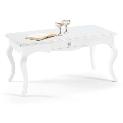 DOUGLAS - tavolino in legno massello cm 100 X 50 X 45
