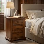 JAMES - comodino in legno massello