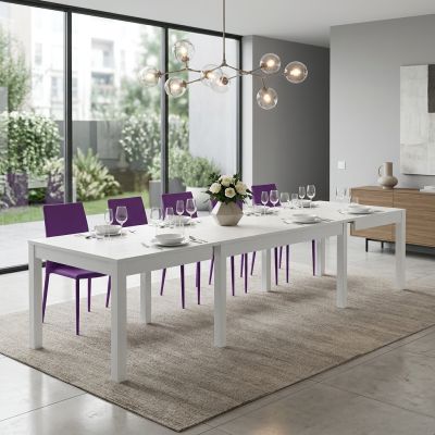HANK - tavolo da pranzo moderno allungabile frassinato