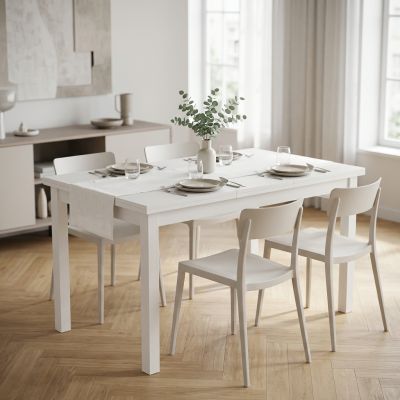 NATHANIEL - tavolo da pranzo moderno allungabile frassinato