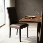 JACQUELYN - sedia moderna ecopelle con gambe antracite