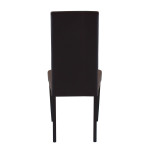 JACQUELYN - sedia moderna ecopelle con gambe antracite