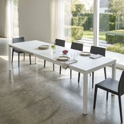 REGINALD - tavolo da pranzo moderno allungabile frassinato