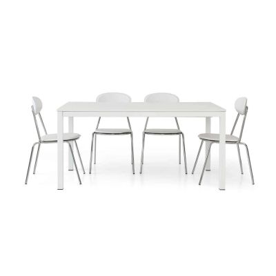 REGINALD - tavolo da pranzo moderno allungabile frassinato