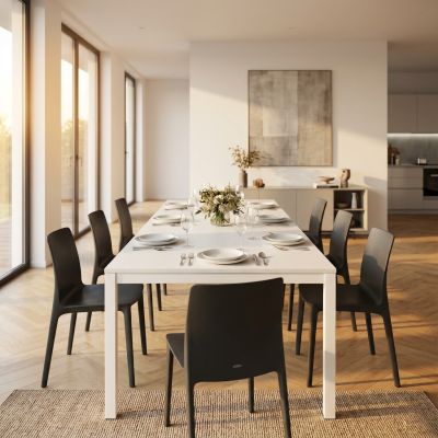 REGINALD - tavolo da pranzo moderno allungabile frassinato
