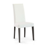 JACQUELYN - sedia moderna ecopelle con gambe antracite