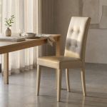 JACQUELYN - sedia moderna ecopelle con 4 bottoni