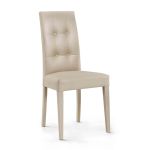 JACQUELYN - sedia moderna ecopelle con 4 bottoni