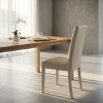 JACQUELYN - sedia moderna ecopelle con gambe antracite