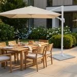 BACTRUS - ombrellone da giardino decentrato 3 x 4 m