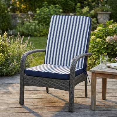 SANATY - cuscino medio con doppia cucitura idrorepellente a righe