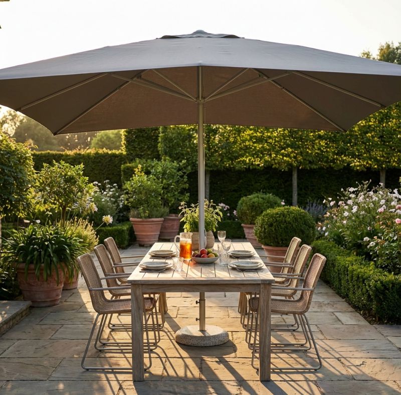 MERIDIES - ombrellone da giardino palo centrale 3 x 3 m