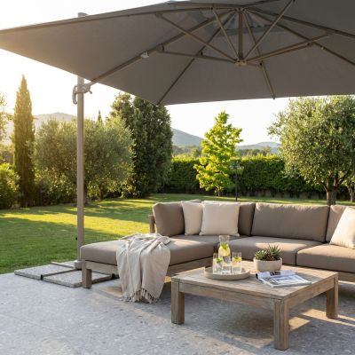 MERIDIES - ombrellone decentrato 3 x 3 m