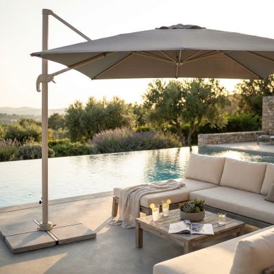 MERIDIES - ombrellone decentrato 3 x 3 m