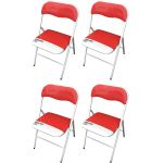 LUCIE - sedia pieghevole salvaspazio set da 4 bicolor