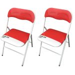 LUCIE - sedia pieghevole salvaspazio set da 2 bicolor