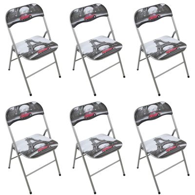 LUCIE - sedia pieghevole salvaspazio set da 6 city