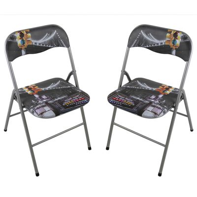 LUCIE - sedia pieghevole salvaspazio set da 2 city