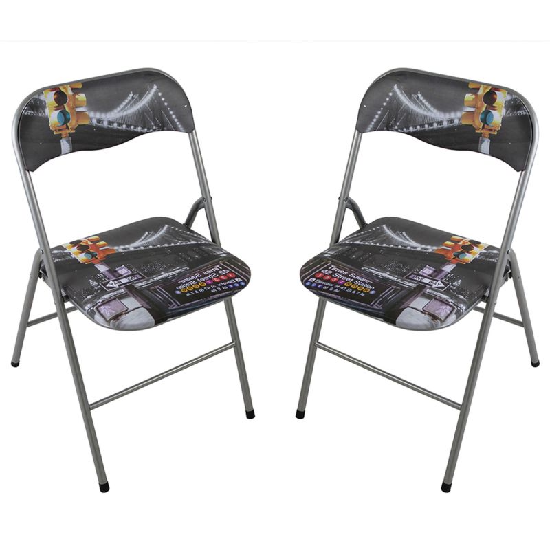 LUCIE - sedia pieghevole salvaspazio set da 2 city