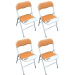 LUCIE - sedia pieghevole salvaspazio set da 4 bicolor