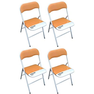 LUCIE - sedia pieghevole salvaspazio set da 4 bicolor