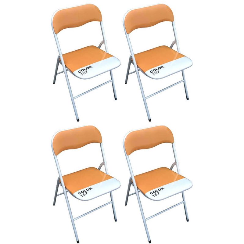 LUCIE - sedia pieghevole salvaspazio set da 4 bicolor