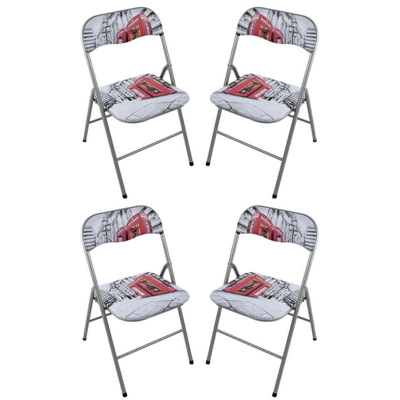 LUCIE - sedia pieghevole salvaspazio set da 4 city