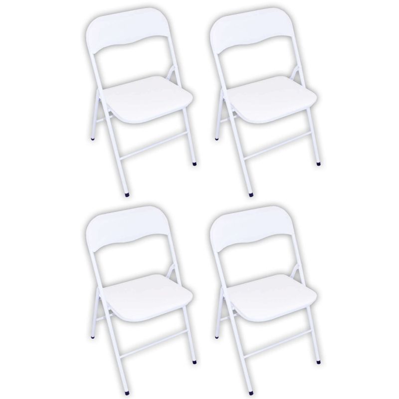 LUCIE - sedia pieghevole salvaspazio set da 4 monocolor