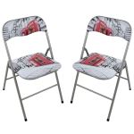 LUCIE - sedia pieghevole salvaspazio set da 2 city