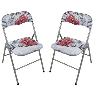 LUCIE - sedia pieghevole salvaspazio set da 2 city