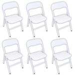 LUCIE - sedia pieghevole salvaspazio set da 6 monocolor