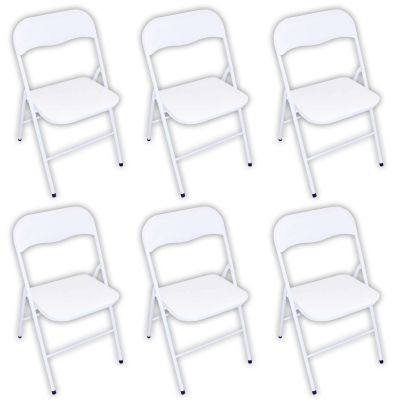 LUCIE - sedia pieghevole salvaspazio set da 6 monocolor