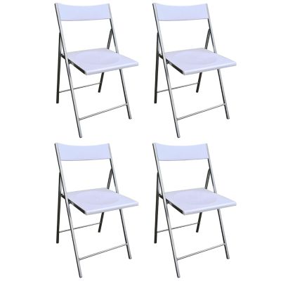 LUCIE - sedia pieghevole salvaspazio set da 4 quadro