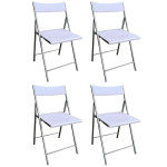 LUCIE - sedia pieghevole salvaspazio set da 4 quadro
