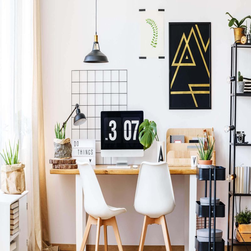 MARGOT - sedia nordica imbottita set da 2