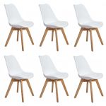 MARGOT - sedia nordica imbottita set da 6